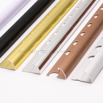 Aluminum tile trim strip