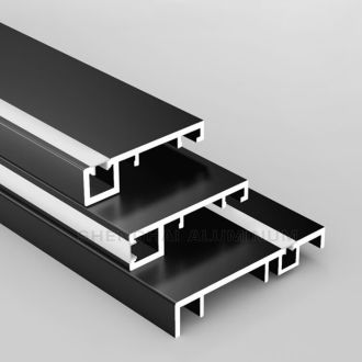 Anodized 100mm Aluminium Skirting With LED