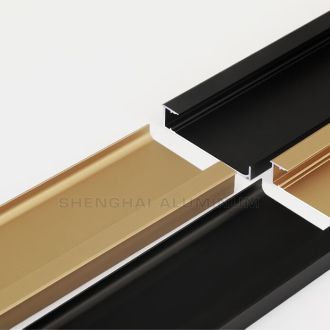 Anodized 100mm Aluminium Skirting With LED