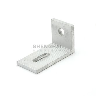 Aluminum L-shaped for pv panel mounting brackets