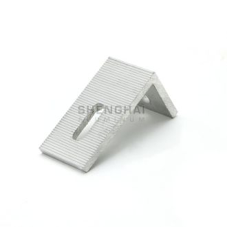 Aluminum solar corner for pv support bracket